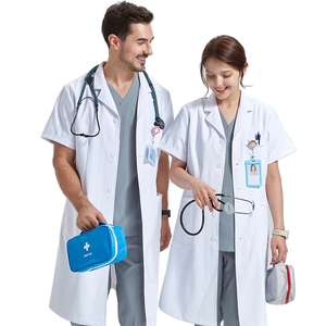 Camice da laboratorio per studenti veterinario camice bianco medico chirurgo chirurgia Premium qualità durevole lavoro clinico medici e farmacisti - Product Image 4