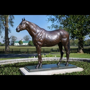 Decoración <span class=keywords><strong>de</strong></span> alta calidad Hogar Jardín Al Aire Libre Tamaño real Bronce fundido Caballo <span class=keywords><strong>de</strong></span> pie con talabartería - Product Image 4