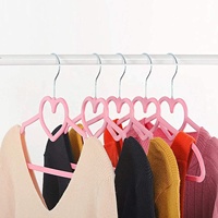 Jeden Tag nass und trocken verwenden Kunststoff Herz Kleiderbügel Stoff Kleiderbügel für Anzug