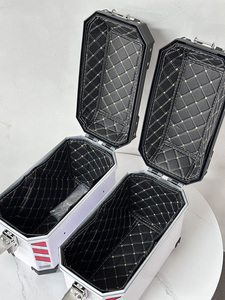 <span class=keywords><strong>Maletero</strong></span> de aluminio para motocicleta con diseño de 68L X y respaldo, <span class=keywords><strong>maletero</strong></span> grande para patinete eléctrico, caja trasera Universal de Color arcoíris para motocicleta - Product Image 5