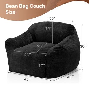 <span class=keywords><strong>Divano</strong></span> Pouf Gigante Quadrato dal Design Unico con Imbottitura in Spugna, Oversize <span class=keywords><strong>per</strong></span> Soggiorno di Appartamento - Product Image 2