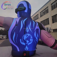 La LED choquante allume le robot gonflable brillant pour les gonflables de publicité de nuit
