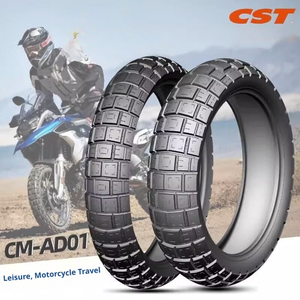 Nouveaux pneus de moto radiaux sans chambre à air CST CM-AD01 en caoutchouc, remplacement/réparation, compatibles avec les jantes de 19 pouces (110/80-19) - Product Image 4