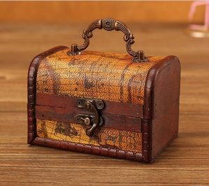 Bán Buôn Cổ Điển Đồ Trang Sức Cổ Hộp Bao Bì Tinh Tế Retro Hộp Gỗ Với Khắc Trung Quốc Phong Cách Ảnh Đạo Cụ Lưu Trữ - Product Image 5