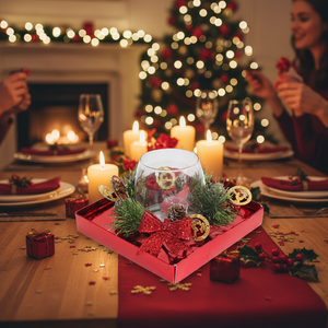Candela con Design Babbo Natale per Decorazioni da Tavola e Feste - Product Image 3