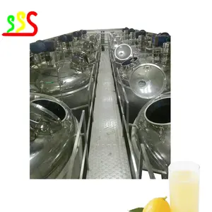 Línea de procesamiento de producción de zumo de manzana, concentrado fresco, transparente, automático, Industrial