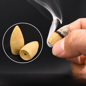 20pcs Handmade Smoke Tower Natural <strong>Cone</strong> <strong>Backflow</strong> <strong>Incense</strong> <strong>Cones</strong> for <strong>Incense</strong> Burner Holder - Product Image 1