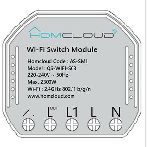 Homcloud โมดูลสวิตช์ Wi-Fi อัจฉริยะ220-240V 2300W ระบบปลั๊ก EU ใช้งานได้อเนกประสงค์ - Product Image 1