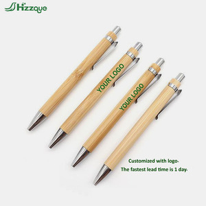 Stylos en bambou écologiques de haute qualité avec logo personnalisé, stylos à bille promotionnels en bois avec logo - Product Image 6