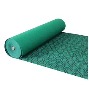 Hight quality waterproof indoor outdoor nonwoven jacquard double color carpet mat
