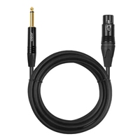 Câble Microphone et Amplificateur en Cuivre Pur TRS 6,5 mm Mâle vers XLR Femelle 10 m, Gaine PE, 3 Broches, Diamètre Extérieur 6,0 mm, pour Lecteur DVD