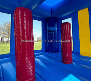 Château gonflable commercial à thème ballons colorés, idéal pour les fêtes en extérieur et la location - Product Image 3