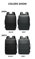 Sac à dos de voyage pour ordinateur portable, grande capacité, étanche, USB, décontracté, léger, avec fermeture éclair, idéal pour les affaires et les loisirs