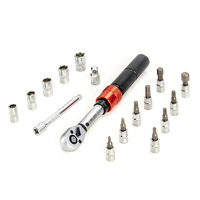 17 pièces 42CrMo tête à cliquet en acier 72T 25N.m CRV douilles 20V clé dynamométrique trousse à outils ensemble voiture véhicule vélo réparation OEM personnalisable