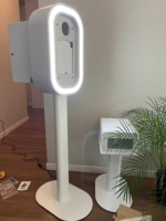 Photomaton portable facile à installer avec éclairage LED RGB et ventilateur de refroidissement, sur mesure avec flight case