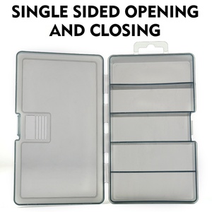 Boîte d'emballage d'appâts de pêche tout-en-un SNEDA, boîte en PP à 5 emplacements pour leurres durs, leurres souples, hameçons et accessoires de montage - Product Image 2