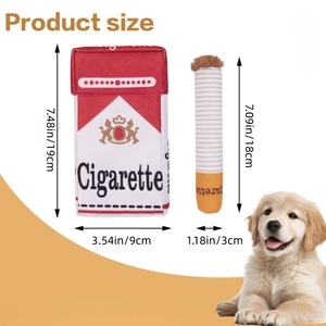 Evcil Köpek Aksesuarları Sigara Kutusu Şekli Konuşan Şeyler Yüksek Kaliteli Plüsyon Köpek Chew Oyunu - Product Image 6