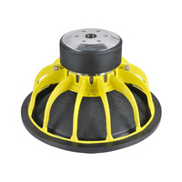Subwoofer de alto rendimiento de 18 pulgadas RMS 800W subwoofer de coche de cesta de aluminio amarillo