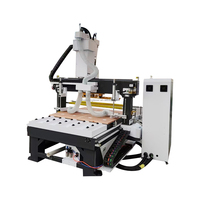 Vente directe d'usine de machines de découpe CNC avec broches à changement d'outil, type surélevé 1415, machine de fraisage CNC ATC