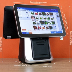 เครื่อง POS หน้าจอสัมผัสคู่ขนาด 15.6 นิ้ว รุ่น Heavy Duty พร้อมเครื่องตัดกระดาษอัตโนมัติขนาด 80 มม. ในตัว เหมาะสำหรับร้านค้าซุปเปอร์มาร์เก็ตที่มีการค้าขายหนาแน่น - Product Image 3