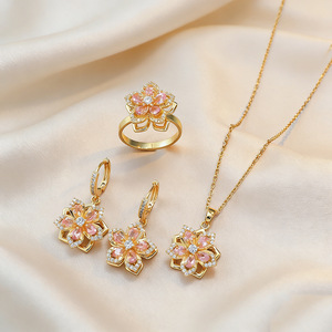 Colar de Flor Rotativa com Strass e Zircônia, Luxuoso Colar de Zircônia Bauhinia para Mulheres - Product Image 5