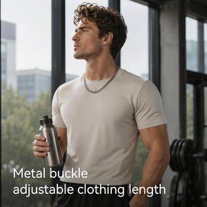 GOLOVEJOY JS16 T-shirts épais et surdimensionnés en coton vierge pour hommes – Idéal pour la gym et la mode – En stock - Product Image 3