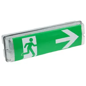 IP65 Waterproof Bulkhead Emergency Lighting LED Fire Emergency Exit Sign LED Light With Battery Backup
