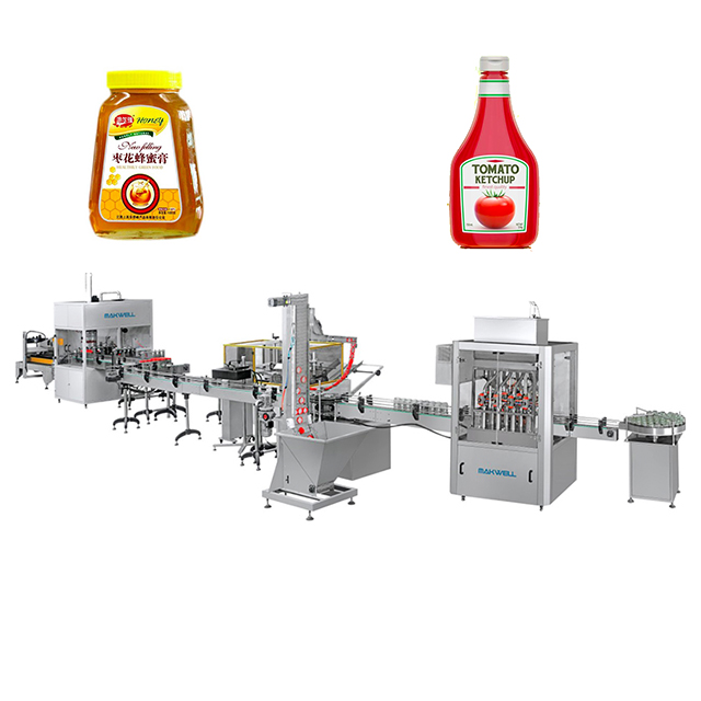 Джем паста арахисовое масло заполнителя бутылки полностью автоматическая Кремом Масло соус медовая палочка разливочная машина