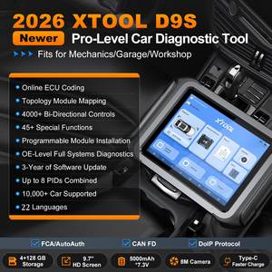 德国欧盟仓库 XTOOL D9S 欧盟全钥匙丢失编程全系统诊断 OBD2 扫描仪 AdBlue 汽车重置工具 - Product Image 2