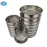 Ensemble de tamis d'essai ASTM E11 en acier inoxydable 200 mm 20 mm-4,75 mm pour laboratoire de béton