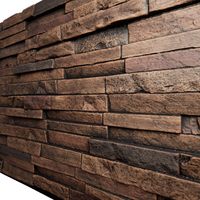 NEU CRAFT Panneau de revêtement mural 3D de luxe en PU, texture alpine profonde, imitation pierre pour l'hôtellerie