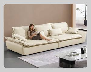 أريكة عصرية مريحة على شكل سحابة لغرفة المعيشة، طقم أريكة قطاعية معيارية - Product Image 2