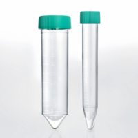 Tubes de Centrifugation PS Haute Performance 15mL 50mL Tubes Coniques Transparents avec Bouchons Plats en HDPE Stériles Plusieurs Options de Supports