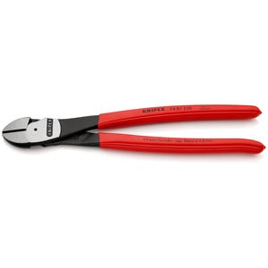 KNIPEX 74 01 250 SB Alicates de corte lateral para mecánicos tipo "strong" recubiertos de resina sintética atramentizada negra 250 mm - Product Image 1