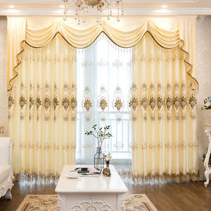 Rideau de porte et fenêtre avec broderie à motif floral, vente en gros <span class=keywords><strong>pas</strong></span> <span class=keywords><strong>cher</strong></span>, 1 pièce, pour salon et chambre à coucher - Product Image 2