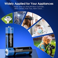 Batterie au lithium rechargeable AA Hixon 1,5 V, durée de vie longue durée (1500 cycles), 3500 mWh, charge rapide, 4 piles, 1 chargeur en stock