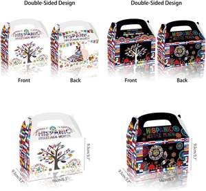 12 pièces boîte-cadeau du mois du patrimoine hispanique pays hispanophones <span class=keywords><strong>Latino</strong></span> mois traiter boîte de bonbons pour la fête du mois du patrimoine hispanique - Product Image 2