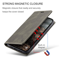 Étui portefeuille magnétique en similicuir avec support et porte-cartes pour iPhone 18 Pro Max, 17 Air, 16 Plus, 15 Pro, 14, 13, 12