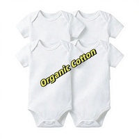 OEM ODM Combinaison pour bébé nouveau-né 100% coton biologique, manches courtes, boutons pression, style anglais, imprimé personnalisé, vêtements pour enfants et nourrissons