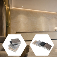 Panel de Piedra Premium con Diseño de Panal de Abeja |   Panel Compuesto de Piedra Fabricado a Medida |   Material de Revestimiento de Fachadas