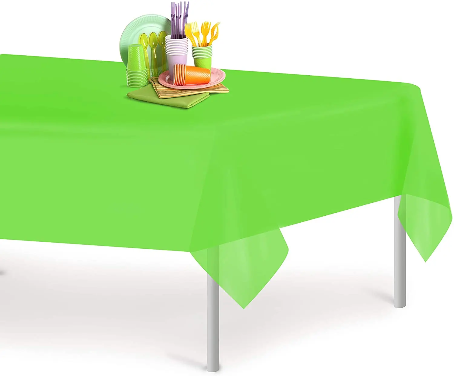 Nouvelle couverture de table en plastique Rectangle de nappe en plastique de qualité supérieure chaude