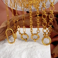 Créez votre propre collier à breloques DIY avec fermoir, barre à breloques emblématique, cadeau de bijoux, collier chaîne à maillons fait main en or 18 carats pour femme