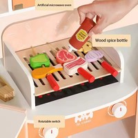 EDULAND OEM ODM Juguete de Cocina de Madera para Niños, Juego de Simulación de Rol, Ecológico, No Tóxico, Juego de Lavadora de Cocina, Juguetes Educativos