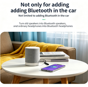 Adattatore <span class=keywords><strong>Bluetooth</strong></span> <span class=keywords><strong>AUX</strong></span> per <span class=keywords><strong>Auto</strong></span>, Ricevitore Audio Wireless da 3,5mm Alimentato via USB con Riconnessione Automatica e Cancellazione del Rumore per lo Streaming Musicale - Product Image 6