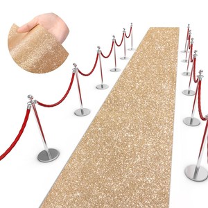 Tappeto Glitterato per Matrimoni 2026, <span class=keywords><strong>Passatoia</strong></span> Scintillante per Decorazioni Feste, Tappeto Dorato Luccicante per la Passata degli Sposi, Spedizione Diretta - Product Image 5