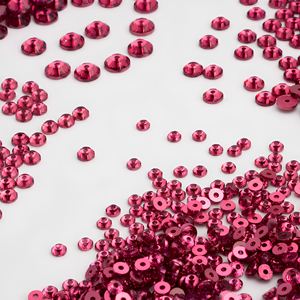Perles de strass à coudre Dazzling YAXI Modèle 289, 5 mm, en résine époxy rose indien, à dos plat, trou <span class=keywords><strong>central</strong></span>, pour boîte à bijoux - Product Image 4