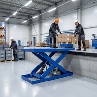 Table élévatrice à ciseaux hydraulique compacte personnalisable en couleur et en hauteur avec télécommande sans fil, hauteur maximale 10m, certifiée CE