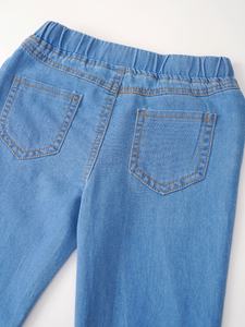 4-14 <span class=keywords><strong>ans</strong></span> Enfants Filles Vêtements Denim Casual Pantalon <span class=keywords><strong>large</strong></span> Jeans Feminino Grande Taille Femmes Jeans - Product Image 3