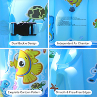 Gilet de natation gonflable pour enfants Joyee, nouveau design, imprimé requin de dessin animé, gilet de sauvetage portable pour enfants pour les jeux aquatiques estivaux