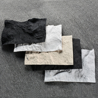 Revêtement mural translucide en pierre synthétique Life Trace FRP, panneaux muraux 3D imitation pierre, grandes dalles de béton brut pour la décoration intérieure et extérieure